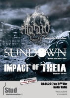 Plakat für Ataraxy, Sundown, Impact of Theia