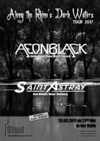 Plakat für Aeonblack & Saint Astray - Along the Rhine's Dark Waters Tour 2017